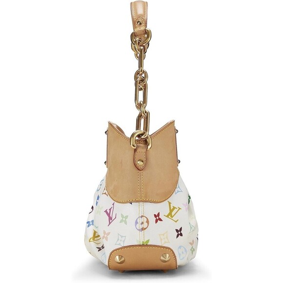 TAKASHI Murakami x Louis Vuitton White Monogram Multicolore Judy PM - Picture 2 of 6